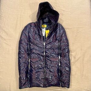 $4300 Gucci X Adidas Embroidered GG Logo Puffer Jacket